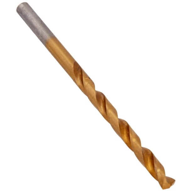 Broca IRWIN 63911 con revestimiento de titanio, HSS, punto de división 135°