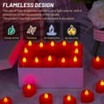 thumbnail image 5 of 2000 Pieces Artificial Rose Petals with 24 Pieces LED Tea Lights Candles, Romantic Decorations Special Night Set for Valentine's Day, Wedding Anniversary or Table Décor, 5 of 7