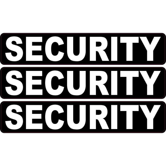 StickerTalk Security Vinyl Stickers, 1 sheet of 3 stickers, 4 in