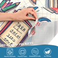 thumbnail image 3 of Yayeee Kitchen Curtains Tier Pair Light Filtering 27"x36" Rod Pocket Short Cafe Window Panel, Beige School, 3 of 7