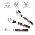 thumbnail image 3 of Picia Mario Pattern Toddler Utensils, Children's Knife, Fork And Spoon Set,Kids Silverware Set with Handle, 430 Stainless Steel, 3 of 8