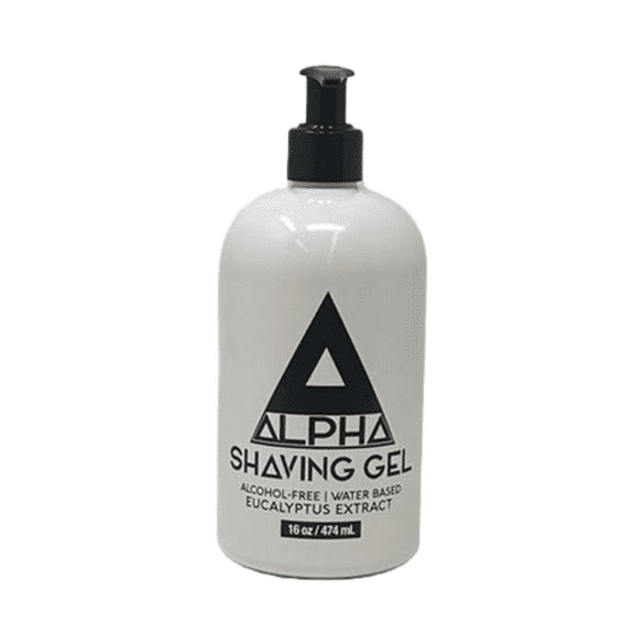 Alpha Shaving Gel Pro Barber Avoid Razor Burn Water Based Moisturizes 16 oz