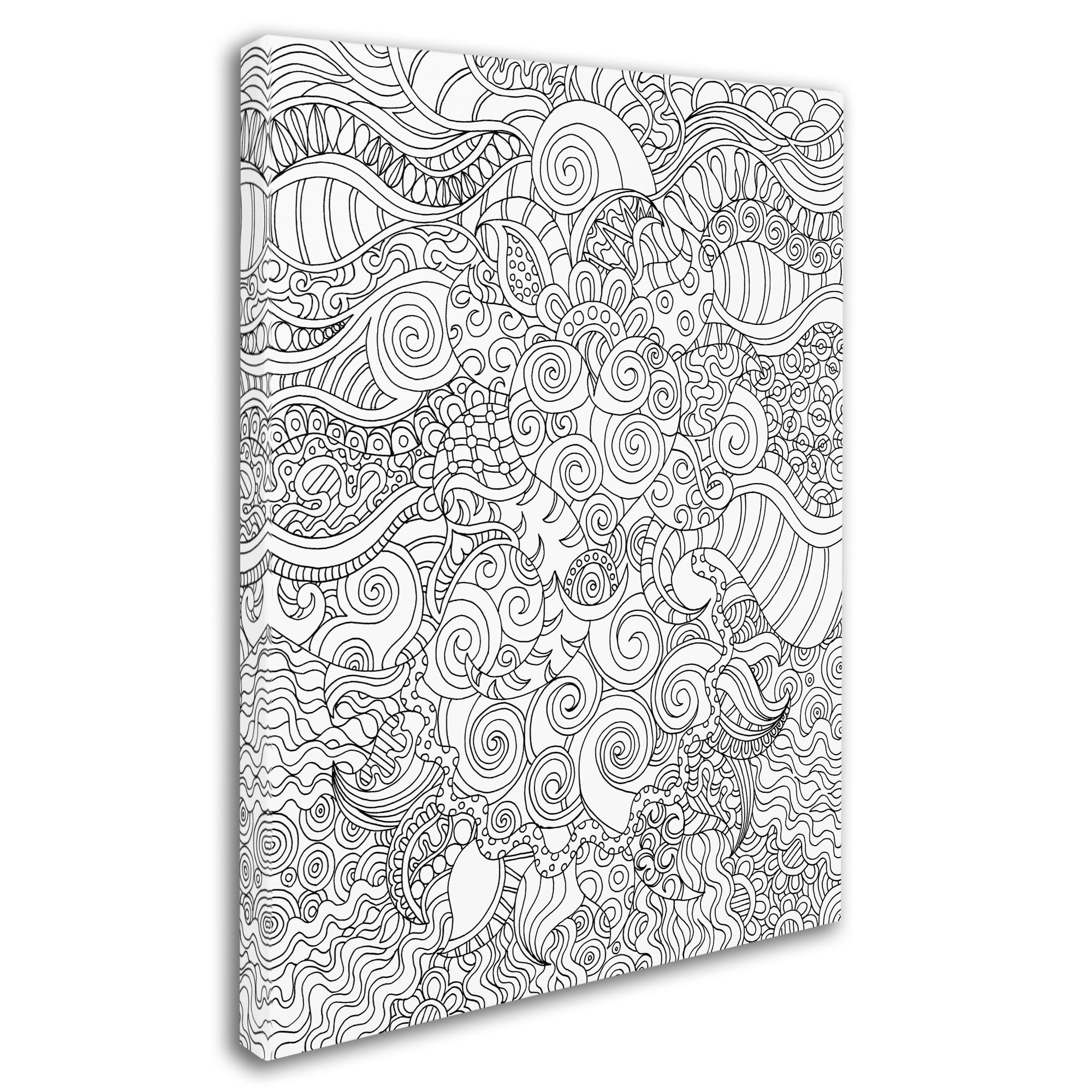 Kathy G. Ahrens 'Mixed Coloring Book 53' Canvas Art 18 x 24