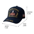 thumbnail image 2 of USA 250th Anniversary Baseball Cap – Patriotic Hat with Bald Eagle Print, Adjustable Independence Day Commemorative Gift for Men & Women, 2 of 5