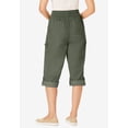 thumbnail image 2 of Woman Within Plus Size Convertible Length Cargo Capri/Bermuda, 2 of 6