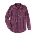 thumbnail image 1 of Aeropostale Womens Checkered Button Up Shirt, Pink, Juniors, X-Large, 1 of 1
