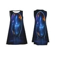 thumbnail image 7 of Daiia Astronaut Print Women's Dresses 2025 Trendy Short sleeve Dresses Casual Baggy Flowy Maxi Sun Dresses, 7 of 7