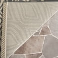 thumbnail image 6 of SAFAVIEH Courtyard Thane Abstract Indoor/Outdoor Area Rug, Anthracite/Beige, 4' x 5'7", 6 of 10