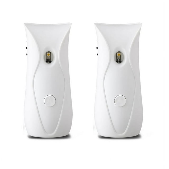 2X Dispensador Automático Ambientador de Aire Ambientador del Cuarto de Baño Temporizado En Aerosol Montado En la Pared