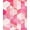 Pink, Pattern 2, variant on ODIKA 4'x6' Machine Washable Non-Slip Area Rug, Retro Geometric Honeycomb Hexagon With Modern Artistic Flair High Traffic Rug, Pink, 146568