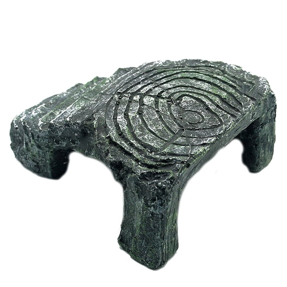 Methold Reptiles de resina, decoración del hábitat, cueva escondida, pecera, tanque de tortuga, adorno para tomar el sol, tortuga, terraza, Decoración del hábitat del terrario