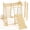 Nature, variant on Buballino Rainbow Climb & Slide Set - Toddler Wooden Jungle Gym, Indoor Play Equipment