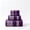 Purple, variant on 4-Piece Cotton Towel Set, 430 Gsm, Includes 1 Bath 1 Hand 2 Washcloth for Bathroom Spa Travel