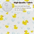thumbnail image 3 of Ducks Shower Curtain Cute Yellow Rubber Duck Soap Bubbles Summer Bathroom Curtains Waterproof Fabric 60"W x 72"L (Pack of 1), 3 of 6