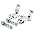 thumbnail image 5 of Krator Chrome Mirror Relocation Extension Adapter Kit Compatible with Harley Davidson Softail Slim FLS 2012-2014, 5 of 5