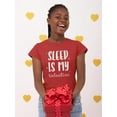 thumbnail image 2 of Sleep Is My Valentine T-Shirt Women -Smartprints Designs, Female 3X-Large, 2 of 4