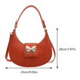 thumbnail image 2 of Niche Design Butterfly Crescent Bag Bolso de media luna de cuero PU para mujeres y niñas, 2 of 4