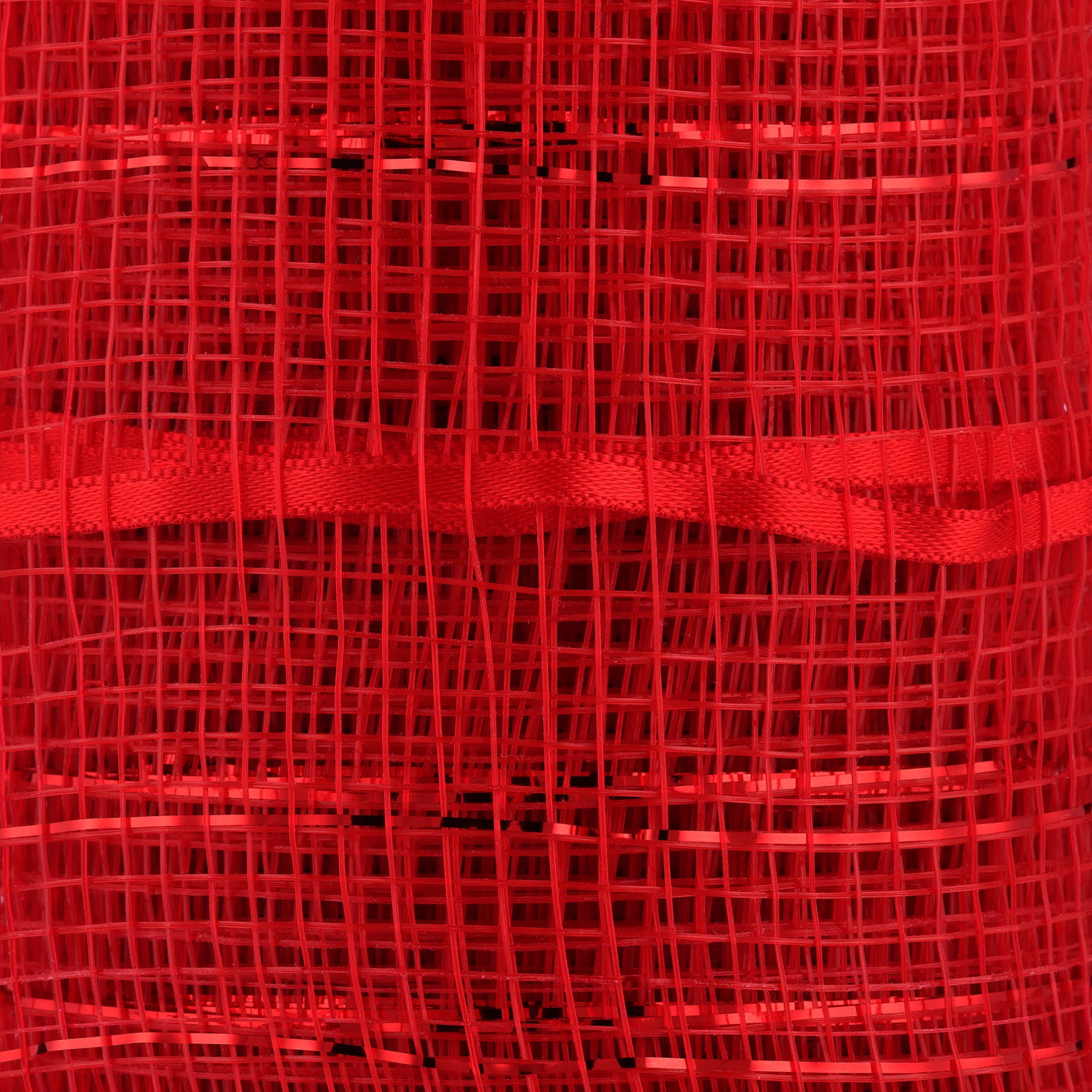 Red Decorative Mesh Fabric, 10.5" x 18', 2 Count, by Holiday Time