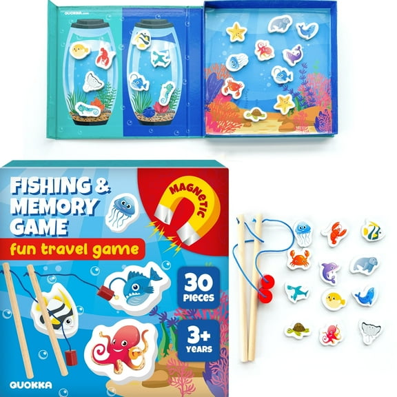 Quokka Magnet Game for Toddlers - Fishing Game Road Trip Activities - Travel Toys for Kids Ages 3 5