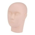 Jrocdr Mannequin Flat Head with Practice False Eyelash and Tweezer for