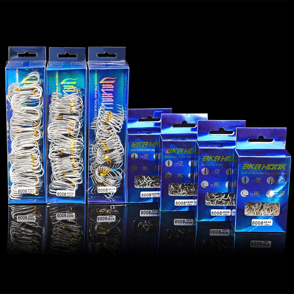 4X 50pcs/lot Saltwater Fishing Hook Matte Tin Treble Hooks 4/0#-3/0#-1/0#-1#-2#-4#-6# High-Carbon Steel High Strength Hooks