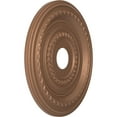 thumbnail image 2 of Ekena Millwork 19"OD x 3 1/2"ID x 1"P Cole Thermoformed PVC Ceiling Medallion (Fits Canopies up to 5 1/8"), Aged Copper, 2 of 5