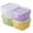 Light Green & Yellow & Pink & Purple, variant on KOYPTL 4Pcs Mini Food Storage Containers 2.36",Leakproof Lid,Sealed Condiment Sauce Box,Thickened Airtight Food Dispenser Box,Dishwasher Freezer & Microwave Safe Portable Travel Kitchen Organization