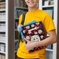 thumbnail image 5 of HELLHERO Cat Bow Design Student Gift Bag Zipper Bag, 8.66 x 11.42 Polyester Bible Book Carrying Bag Book Carrying Case Reusable, Book Lovers Gifts, 5 of 7