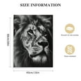 thumbnail image 2 of Nawypu  King of The Jungle Lion in Shadows Black and White Photography Canvas Wall Art, 2 of 5