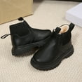 thumbnail image 4 of Childen Winter Ankle Boots Boys Girls Chelsea Boots with Side Zipper Warm Fleece Lined Non-Slip Casual Shoes, 4 of 5