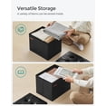 thumbnail image 4 of Taburete plegable Storage Ottoman SONGMICS, pequeño, con reposapiés, negro, 4 of 6