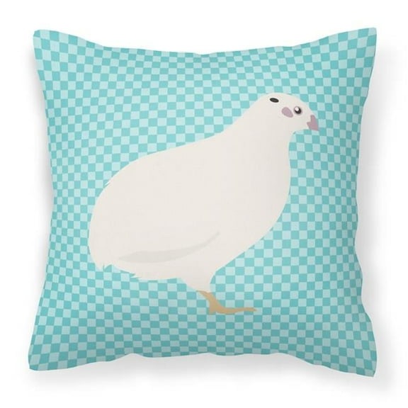 Carolines Treasures BB8131PW1818 Texas Quail Blue Check Fabric Decorative Pillow, 18 x 18 in.