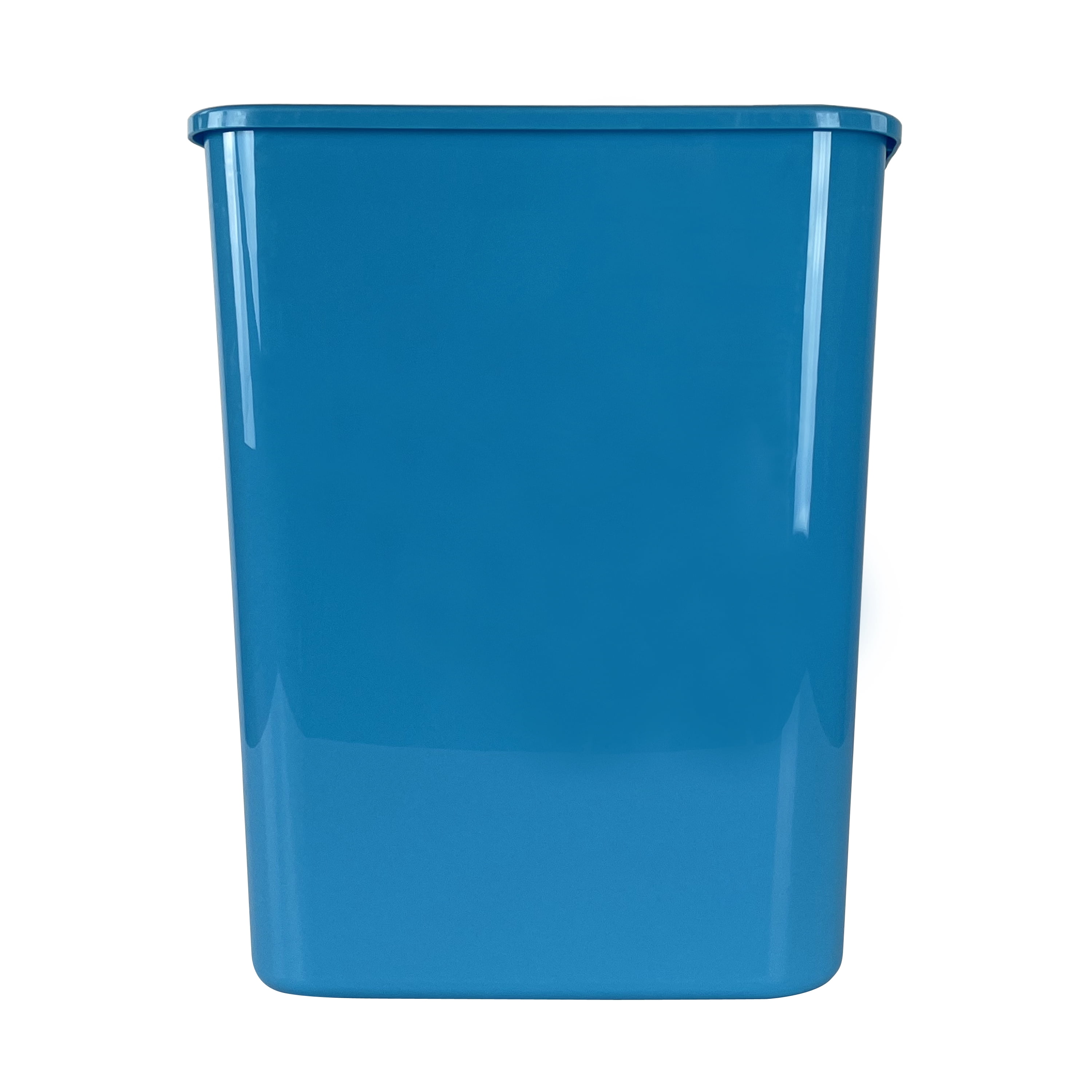 Eco Tech 5.5 gal Plastic Open Top Kitchen Trash Can, 6 Pack, Teal