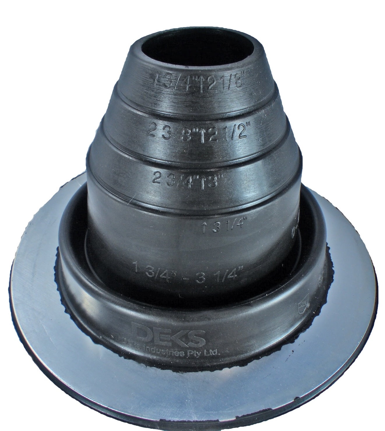 Dektite 2 Df102b Round Black Epdm Flexible Pipe Flashing Roof Jack Pipe Booting Flashing For Od Pipe Sizes 1 3 4 3 1 4 Walmart Com Walmart Com