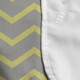 thumbnail image 4 of Grey and Yellow Microwave Oven Cover, Modern Geometrical Triangles Zig Zags Wavy Modern Image Print, Water Resistant Organizer with Pockets for Kitchen, 36" x 12", Pale Grey and Mustard, by Ambesonne, 4 of 4
