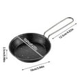 thumbnail image 2 of Poêle de Randonnée Poêle à Frire Portable pour Cuisson en Plein Air Camping Batterie de Cuisine avec Poignée Pliable Antiadhésive Compatible Four Voyage Pique-Nique Randonnée Maison Cuisine, 2 of 3