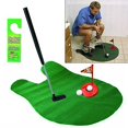 thumbnail image 1 of Tee Time Guaranteed Potty Golf Toy Set Toilet Game Toilet Mini Golf Great Gift For Any Golf Fan, 1 of 2