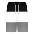 thumbnail image 6 of Miqool Mens Color Block Short Sets 2 Piece Outfits Summer Tracksuits Big and Tall Casual Short Sleeve T Shirts and Shorts Set with Drawstring & Pockets, 6 of 7