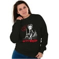 thumbnail image 3 of Betty Boop Paris Fashion Post Card Women Crewneck Sweatshirt Brisco Brands S, 3 of 5