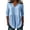 01-Blue, variant on Summer Peplum Plaid Tops for Women Cotton V-Neck 3/4 Sleeve Blouses Casual Loose Soft Comfy Tunic Shirts Purple M