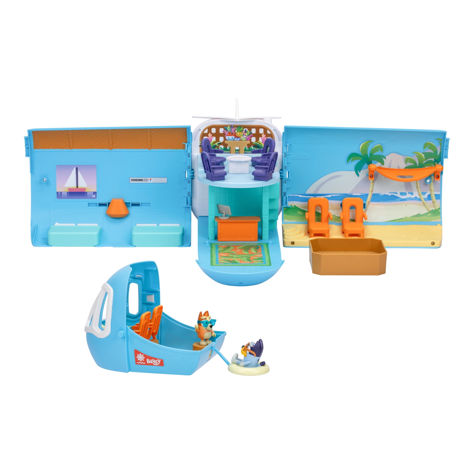 Bluey 3-in-1 Transforming Plane Playset, 25+ Sounds and Phrases, Toys for Kids 3-6 Years