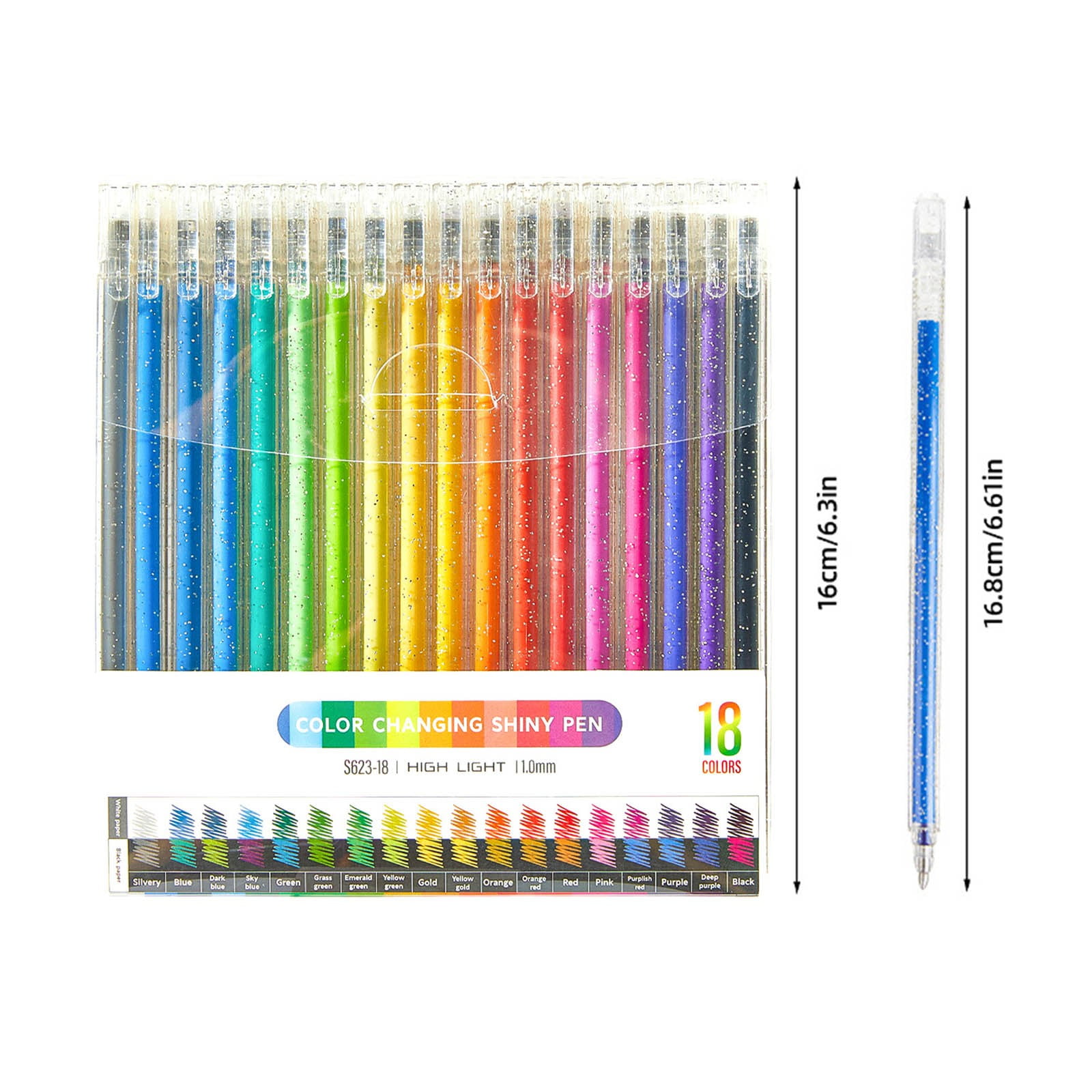 Tone Glitter Gel Ink Pens For Coloring Books Journaling Crafting Drawing Art & Stationery For Projects For And Adults