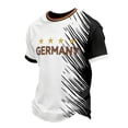 thumbnail image 3 of Mens Soccer Shirts Football Fans Germany Short Sleeve Athletic T Shirts Sport Training Workout Activewear Top Casual Tops Tee L, 3 of 3