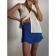 thumbnail image 6 of Yunliwuli Women Knit Tank Tops Solid Color Buttons V-Neck Casual Vests Summer Fashion Sleeveless Tops Streetwear, 6 of 9
