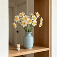 thumbnail image 6 of MMJ Artificial Daffodil Bouquet 2 Pack 8 Stems Each 14.1in for Wedding Home Table Centerpiece Decor Fake Flower, 6 of 6