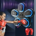 thumbnail image 3 of Music Boxing Machine Under $5! Yannianjz Bluetooth Music Boxing Machine, Smart Wall Mounted Punching Bag with Gloves, Interactive Boxing Equipment for Home Gym, Fitness Training, LED Feedback Display, 3 of 8