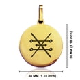 thumbnail image 2 of Stainless Steel Copper Alchemy Symbol Round Medallion Keychain Circle Ring, 2 of 2