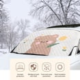 thumbnail image 4 of Windshield Cover For Ice And Snow,Car Front Glass Snow Shield Snow Cover Winter Window Frost Cover Car Decorative Cute Fashion, 4 of 8