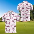 thumbnail image 5 of Uorisanigo Golf Cart Matching Couple Outfits Golf Shirts for Men Quick Dry Short Sleeve Shirts for Work Athletic and Women's Sleeveless Golf Tennis Shirts Zip Up Workout Tank Tops, 5 of 8