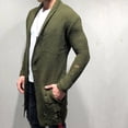 thumbnail image 4 of Suéter de otoño e invierno para hombre, cárdigan largo y holgado, chaqueta de punto, suéter musculoso para hombre, 4 of 6